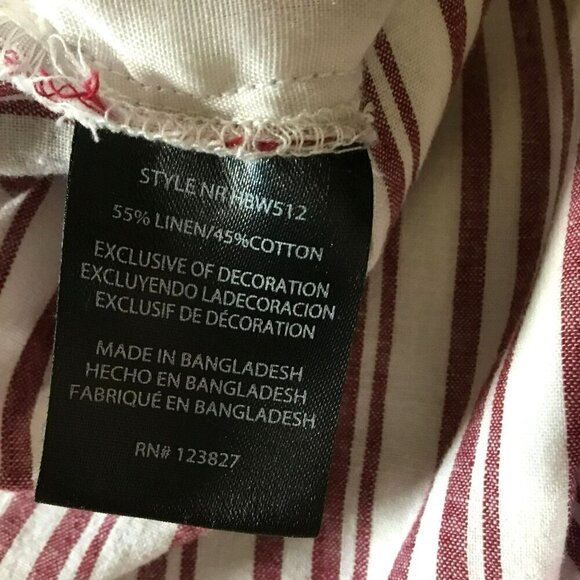 Harve Benard Linen Capris Wide Leg Washable Pull-On Striped Women's Size Small - Picture 9 of 9